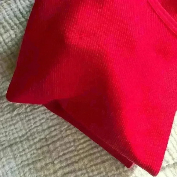 Scoop Stretch Ribbed Shaping Tank Top | Raceback Top | Size S | Bright Red - Picture 4 of 7